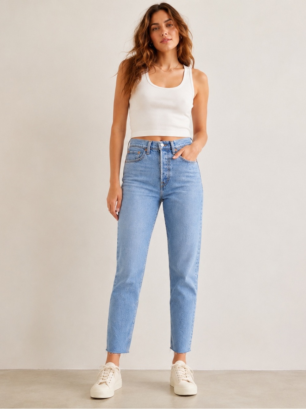 Levi’s Premium Wedgie Tapered Jeans High Rise Button Fly Vtg Light Wash 32 NWT